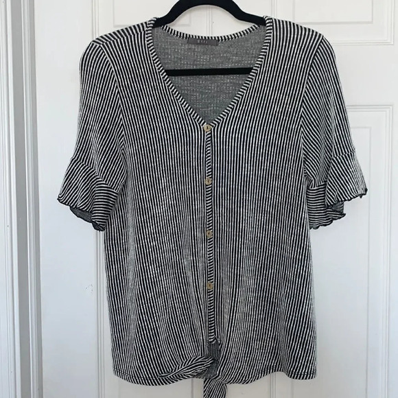 Gyft ribbed striped top  - Picture 1 of 5
